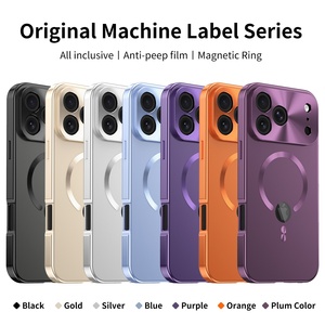 เคสโทรศัพท์แม่เหล็กอะลูมิเนียมแบบด้าน สำหรับ iPhone 18 14 15 16 17 Pro Max พร้อมฟิล์มกันรอยแบบป้องกันความเป็นส่วนตัว ป้องกันแรงกระแทก - Product Image 2