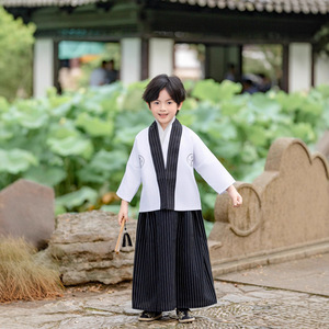 Traje Tradicional Japonés para Niños, Kimono, Ropa de Samurai para Niños, Conjunto de Kimono tipo Cárdigan para Niños, Ropa para Actuaciones Escénicas Infantiles - Product Image 5