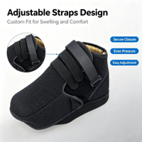 Chaussure post-opératoire personnalisée à décompression de l'avant-pied, protection d'orteil amovible, maille 3D, Velcro, cale en TPR, pour chirurgie de la hanche ou de l'hallux valgus
