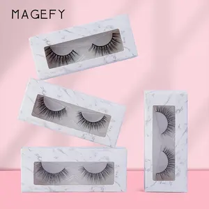 MAGEFY strip lashes natural false eyelash wholesale custom Korean PBT fiber 3d lashes