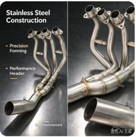 Système d'échappement complet de course modifié de qualité européenne pour moto V8, compatible JOG V8, DIO, BWS, ZX, DIO90, RR, DIO 26AA, ZX 26AA