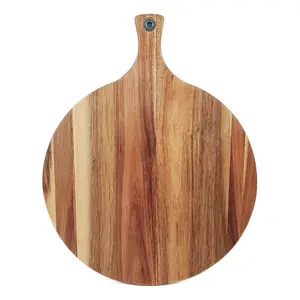 Placa de madera para cortar Pizza, bandeja de comida de 13 pulgadas, de fábrica