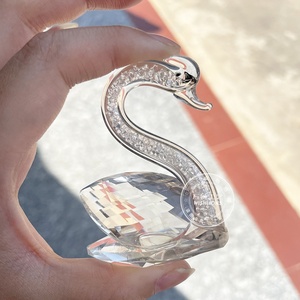 Đẹp pha lê thiên nga thủy tinh Quà tặng đám cưới giveaway màu sắc rõ ràng với Kim Cương Trang trí nội thất giá rẻ hàng thủ công - Product Image 3