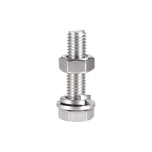 Galvanized Carbon Steel Full Threaded Hexagon Bolt Screw Astm M8 M16 Zinc Plated <b>Fasteners</b> and Hex Head Bolts 5/8" Classe 4.8 - Product Image 4