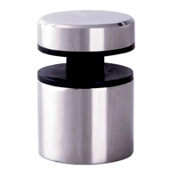 Supports de main courante en verre réglables en acier inoxydable satiné de haute qualité pour balcon et escalier