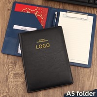 Carpeta A5 Multifuncional para Oficina, con Clip Resistente, Impresión de Logotipo, para Contratos de Venta, Regalos Empresariales