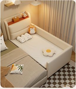 Kinder-Anstellbett aus Massivholz, Verbreiterbares Anstellbett mit Stauraum für Jungen und Mädchen - Product Image 2