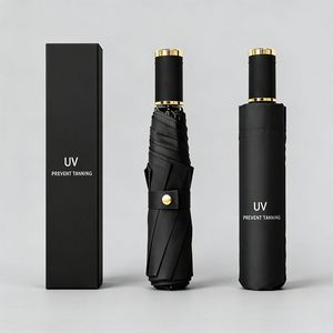 Wholesale Custom Logo Manual Uv-Proof Protection Lady <b>Folding</b> Umbrella Sun and Rain Business Promo Gift Umbrellas - Product Image 1
