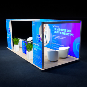 Stand de Exhibición Modular con Caja de Luz para <span class=keywords><strong>Ferias</strong></span> Comerciales, Reutilizable, de 10 x 20 pies, para ISC West - Product Image 3