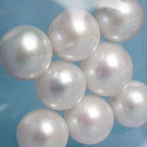 Tự nhiên trắng 10-11mm AAAA Vòng nước ngọt lỏng ngọc trai kích thước lớn cặp cho DIY Bông tai đồ trang sức làm - Product Image 4