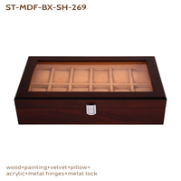 Sawtru 2025 personnalisation Reloj Original En Su Caja De Reloj 12 grain de bois automatique luxe artisanat montre boîte d'emballage