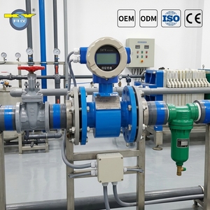 Débitmètre électromagnétique personnalisé OEM avec revêtement PTFE anti-acide 4-20mA pour la <span class=keywords><strong>mesure</strong></span> des liquides d'échappement de galvanoplastie dans les conduites - Product Image 1