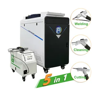 Soudeuse laser à fibre automatique à prix réduit Machine de soudage laser à fibre portable 1500kw Découpe laser 5 en 1 Nettoyage et soudure de la rouille