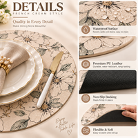 Ensemble de sets de table et de sous-verres personnalisés pour les fêtes, sets de table imprimés festifs, service d'échantillons gratuits, différentes tailles et motifs
