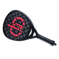 Raquette de padel en fibre de carbone 18K, forme diamant, style d'attaque professionnel, avec noyau en EVA