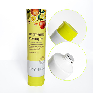 Tube d'emballage composite aluminium-plastique standard OEM 50mm 180ml produits de soins de la peau couvercle rabattable lisse élimination des cellules mortes de la peau - Product Image 5