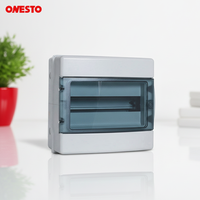 Boîtier de distribution étanche ONESTO IP65 en ABS avec couvercle transparent pour montage ouvert, boîtier électrique