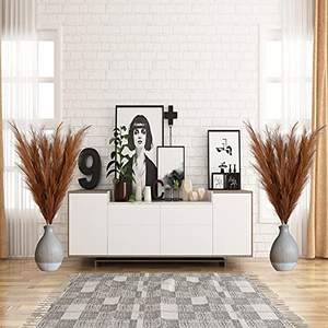 AF1001-1 Décoration 110 cm de haut Tiges de faux pampas beige et brun <span class=keywords><strong>taupe</strong></span> Pompas Floral Faux pampas artificiel - Product Image 3