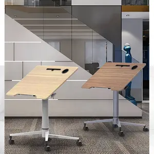Produk baru siswa belajar sisi Laptop meja atas tempat tidur tinggi dapat disesuaikan meja kantor