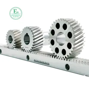 high precision M2 M3 rack custom tooth end grinding industrial motor metal stainless steel helical plastic rack and pinion gears