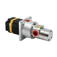 Pompe à engrenages à entraînement magnétique haute précision 316L 5ml/rev 4L/min Stepper 2 bar pour le dosage, le transfert et le remplissage de produits alimentaires, de boissons et de laboratoire OEM