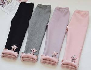 2023 New Fashion Winter Child Clothes Thin Velvet Kids Warm Pants Girl RTKS-018 - Product Image 2