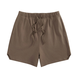 Short d'entraînement surdimensionné unisexe pour homme avec logo personnalisé épais 100% coton éponge française solide teint uni anti-UV respirant - Product Image 1