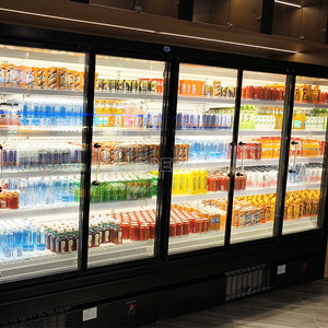 Siêu thị thương mại cửa kính Tủ lạnh multideck tủ trưng bày tủ lạnh Showcase tủ đông - Product Image 4