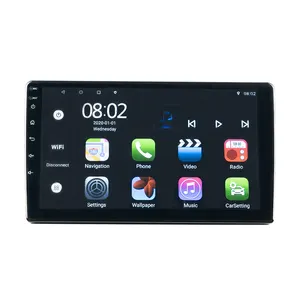 Reproductor de DVD universal para coche con pantalla táctil TFT Android 12,0, reproductor de DVD de 9 pulgadas para coche