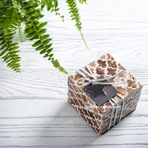 Elegant Mother Pearl Shell Lacquer Technique Inlay Box for Ramadan <b>Eid</b> <b>Gift</b> Packaging Handmade Waterproof Decorative Jewelry - Product Image 2