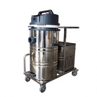 Aspirateur industriel à batterie 1.5KW Power 80L Machine de nettoyage de sol sans fil pour conteneur à déchets pour utilisation en usine