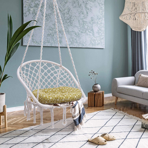Silla Colgante <span class=keywords><strong>de</strong></span> Camping con Cojín, Muebles <span class=keywords><strong>de</strong></span> Patio Modernos para Jardín, Patio y Camping - Product Image 5