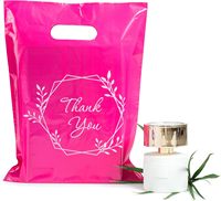 Sac en plastique avec poignée en PE-BD imprimé de conception de logo personnalisée sac découpé sac à provisions pour l'emballage de vêtement/chaussure