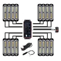 Nouvel accessoire de véhicule en vente : Kit de barre lumineuse étanche pour calandre avant avec télécommande filaire pour Jeep, camion, voiture