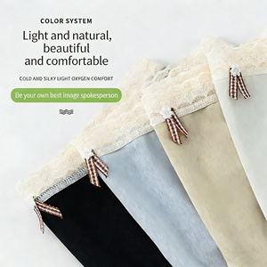 Braguitas de punto de algodón Ice Silk para uso diario, cómodas, antibacterianas, de color liso, de talle medio para mujer - Product Image 4