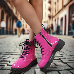 Stivaletti da Donna con Suola Spessa, Taglia Grande, Stile Britannico, Nuova Collezione Autunnale, Punta Rotonda, Tacco Grosso, Resistenti all'Usura - Product Image 2