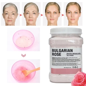 Poudre de gelée de collagène bio marque privée 650g Acide hyaluronique Rétinol Vitamine C Masque visage blanchissant anti-âge raffermissant hydratant - Product Image 3