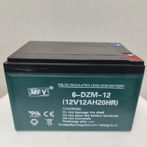 <span class=keywords><strong>Batterie</strong></span> au plomb-acide scellée AGM rechargeable 12V <span class=keywords><strong>12Ah</strong></span> à décharge profonde pour systèmes d'alarme, onduleurs, jouets, motos/vélos - Durée de vie de 500 cycles - Product Image 1