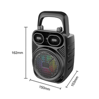 SING-E ZQS1362 Mini Enceinte Karaoké Portable Bluetooth avec Woofer, Recharge USB, pour Usage Domestique et Diffusion de Paroles en Extérieur