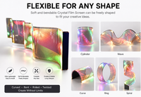 Schermo LED Trasparente P8 per Vetrine |   Poster Digitale e Animazione ad Alta Risoluzione Ultra-Sottile per Uso Educativo