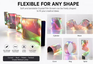 ฟิล์ม LED ใส P8 สำหรับหน้าต่างกระจก ร้านค้าปลีก และห้างสรรพสินค้า |   จอแสดงผล LED ฟิล์มคริสตัลบางเฉียบ - Product Image 6