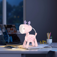 Nouveau chiot tacheté Mini LED veilleuse moderne bureau lampe de Table batterie bricolage cadeau créatif pour les filles mignon dessin animé chambre
