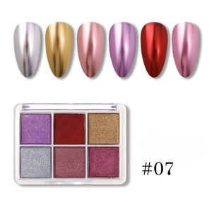 Eye Shadow Palette 6 Color Gold And Silver Solid <b>Magic</b> Mirror Chrome Powder Nail Salon Diy Powder - Product Image 6