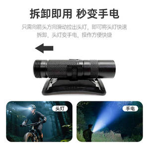 T-100 มินิแบบพกพา ABS คลิปหนีบ 90 องศา ฐานไฟหน้ารูปตัว L หมุนได้ สำหรับโซลูชั่นแสงสว่างของไฟฉาย - Product Image 5