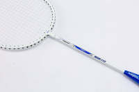Raquette de badminton professionnelle légère de haute qualité avec cadre en acier et design tissé, options personnalisables, sensation agréable