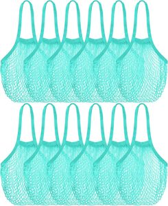 Farmers Mesh Grocery <strong>Bag</strong> Beach <strong>Bags</strong> Bulk Reusable Cotton <strong>Net</strong> Aesthetic Portable Tote with Handles for Fruit Vegetable - Product Image 1