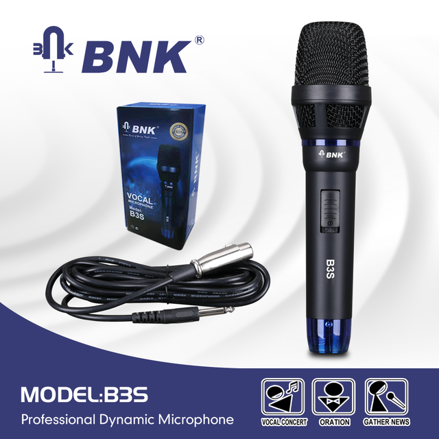 Top Quality BNK B3S Vocal Cardioid Wired Dynamic Microphone Wired for Stage Performance