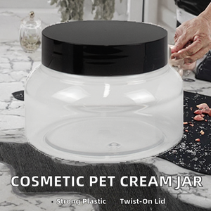 8oz 150g 200g 250g Face <b>Hand</b> Hair Skin Care Lotions Lip <b>Scrub</b> PET Plastic Cosmetic Containers Screw Cap Cream Jars - Product Image 2