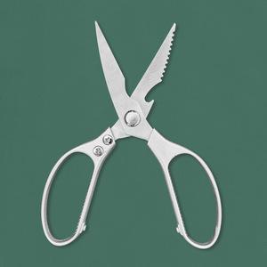<b>Kitchen</b> Scissors Stainless Steel Heavy Duty Chicken Bone Cutters For Meat And Fish Food Preparation - Product Image 4