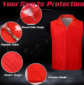 Chaleco de entrenamiento de fútbol transpirable de secado rápido personalizado, Baberos de fútbol de malla de poliéster, chaleco de trabajador voluntario, chaleco publicitario - Product Image 2